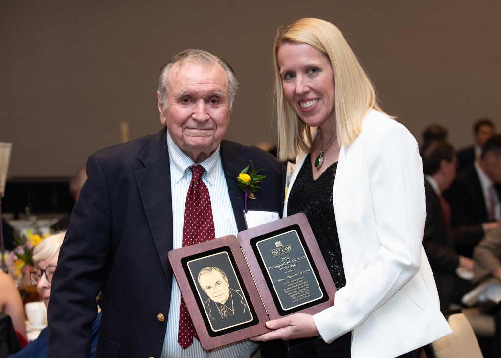 Prof. Crawford Awarded 2020 Distinguished Alumni