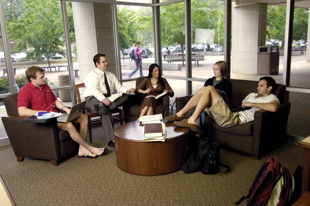 Students in Law Library 2